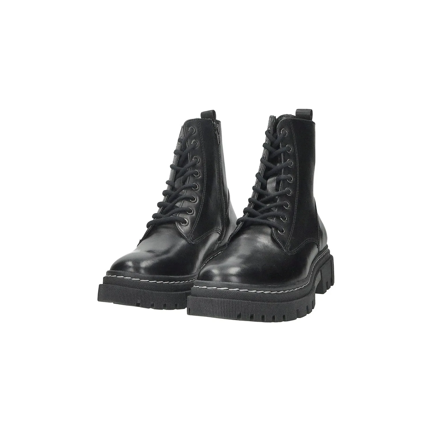 Tata Italia Anfibi in vera pelle Nero Hot