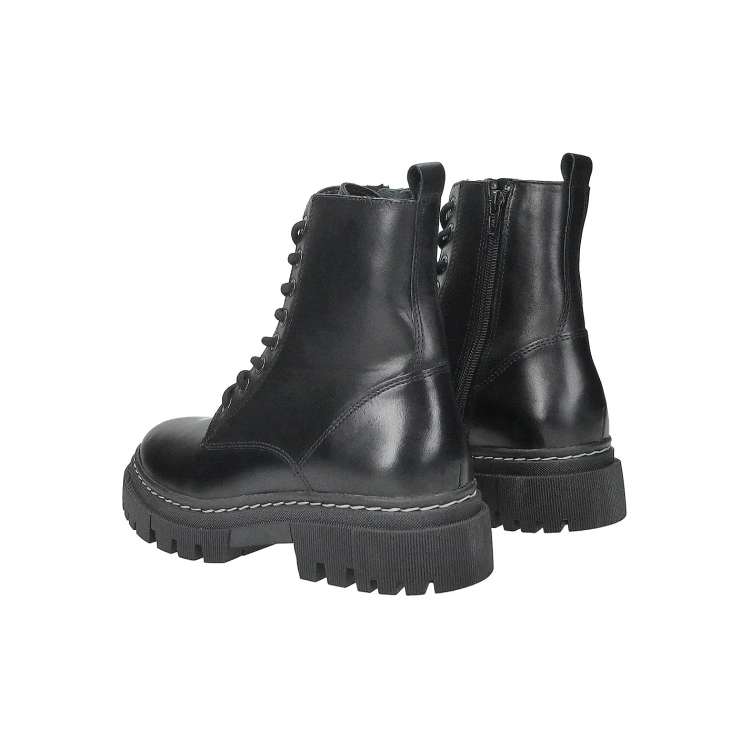 Tata Italia Anfibi in vera pelle Nero Hot