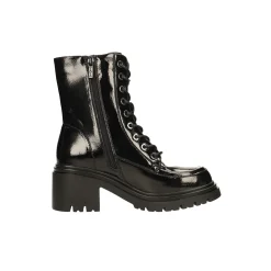Tata Italia Anfibi in vernice. Tacco largo alto 5cm Nero Discount