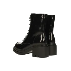 Tata Italia Anfibi in vernice. Tacco largo alto 5cm Nero Discount