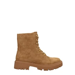 Tata Italia Anfibi scamosciati con suola dentellata in gomma. Tacco alto 4cm Beige