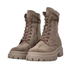 Tata Italia Anfibi stringati.Tacco alto 4cm Taupe New