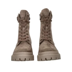 Tata Italia Anfibi stringati.Tacco alto 4cm Taupe New
