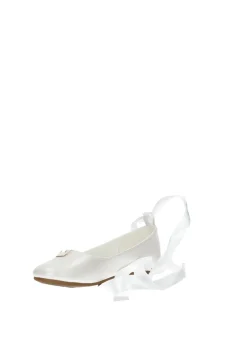 Tata Italia Ballerine con nastro Bianco Clearance
