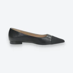 Tata Italia Ballerine con punta in tessuto Nero