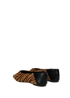 Tata Italia Ballerine Leather Marrone New