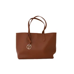 Tata Italia Borsa shopper con logo pendente Outlet