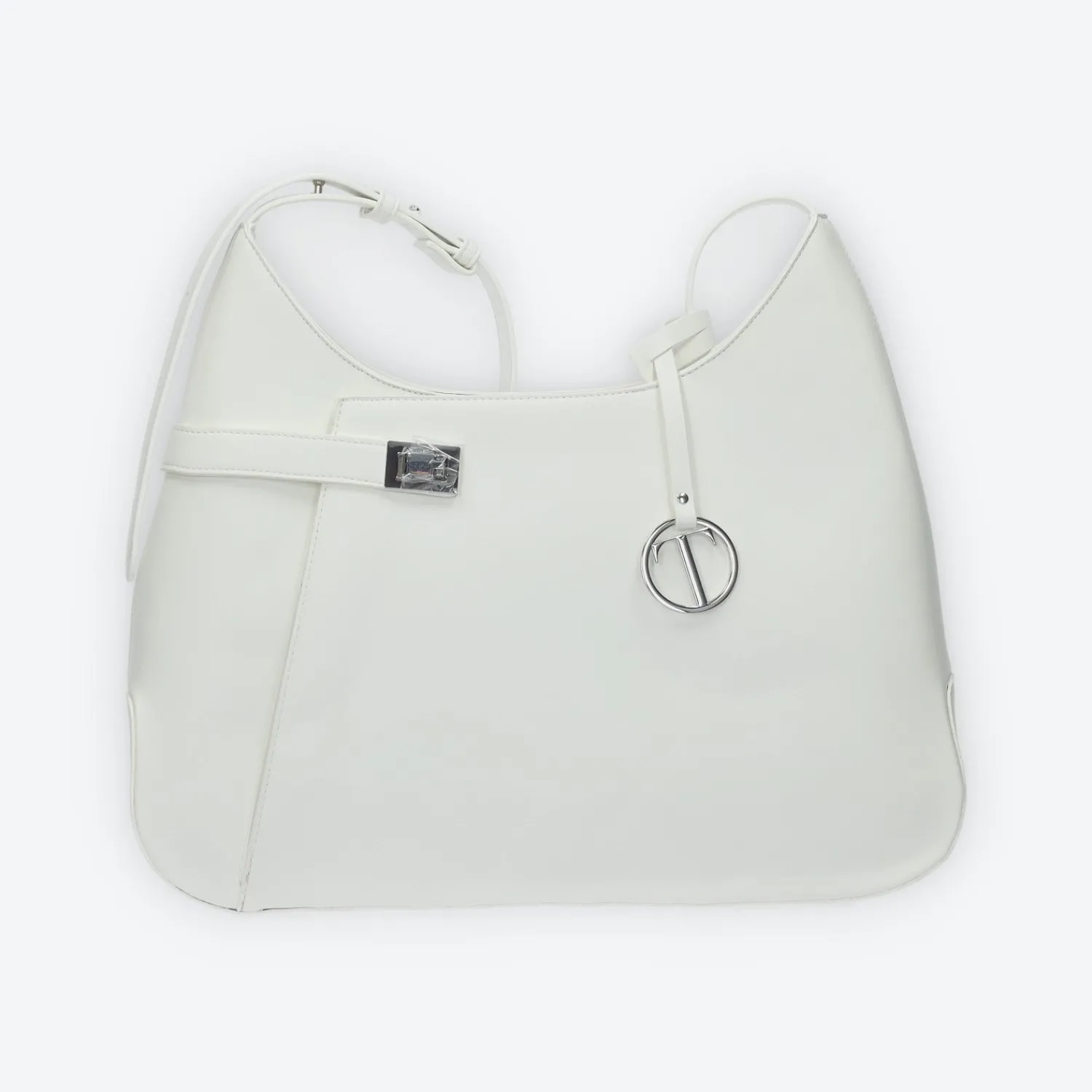 Tata Italia Borsa shopper con logo pendente