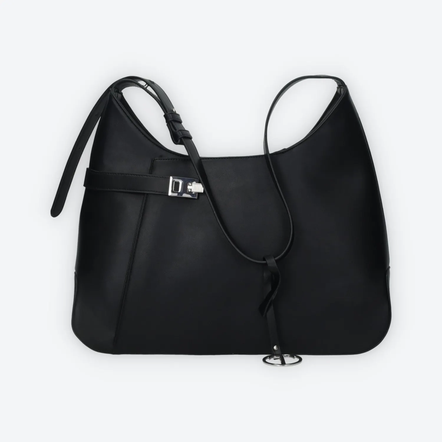 Tata Italia Borsa shopper con logo pendente