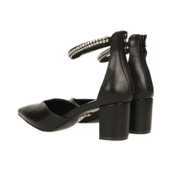 Tata Italia Décolleté a punta con cinturino con strass. Tacco alto 6cm Nero Online