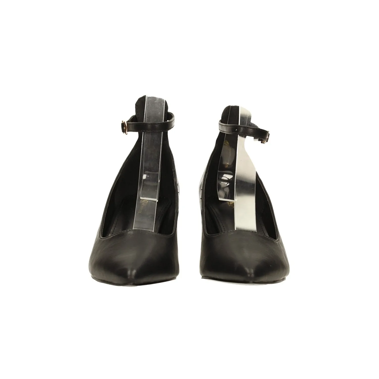 Tata Italia Décolleté con cinturino alla caviglia e tacco a rocchetto dorato alto 6cm Nero Sale