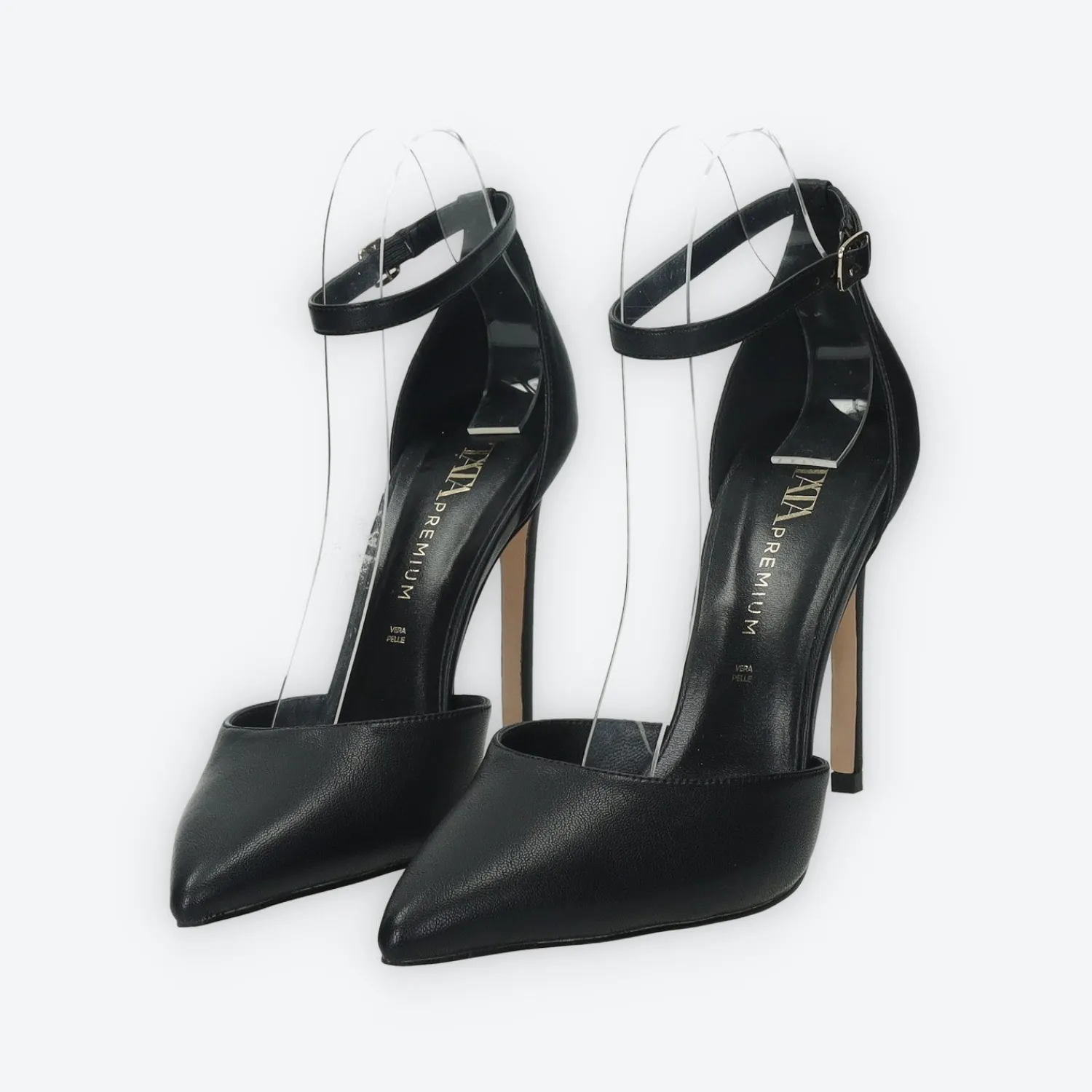 Tata Italia Décolleté con cinturino alla caviglia. Tacco alto 10cm Nero Clearance
