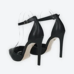 Tata Italia Décolleté con cinturino alla caviglia. Tacco alto 10cm Nero Clearance