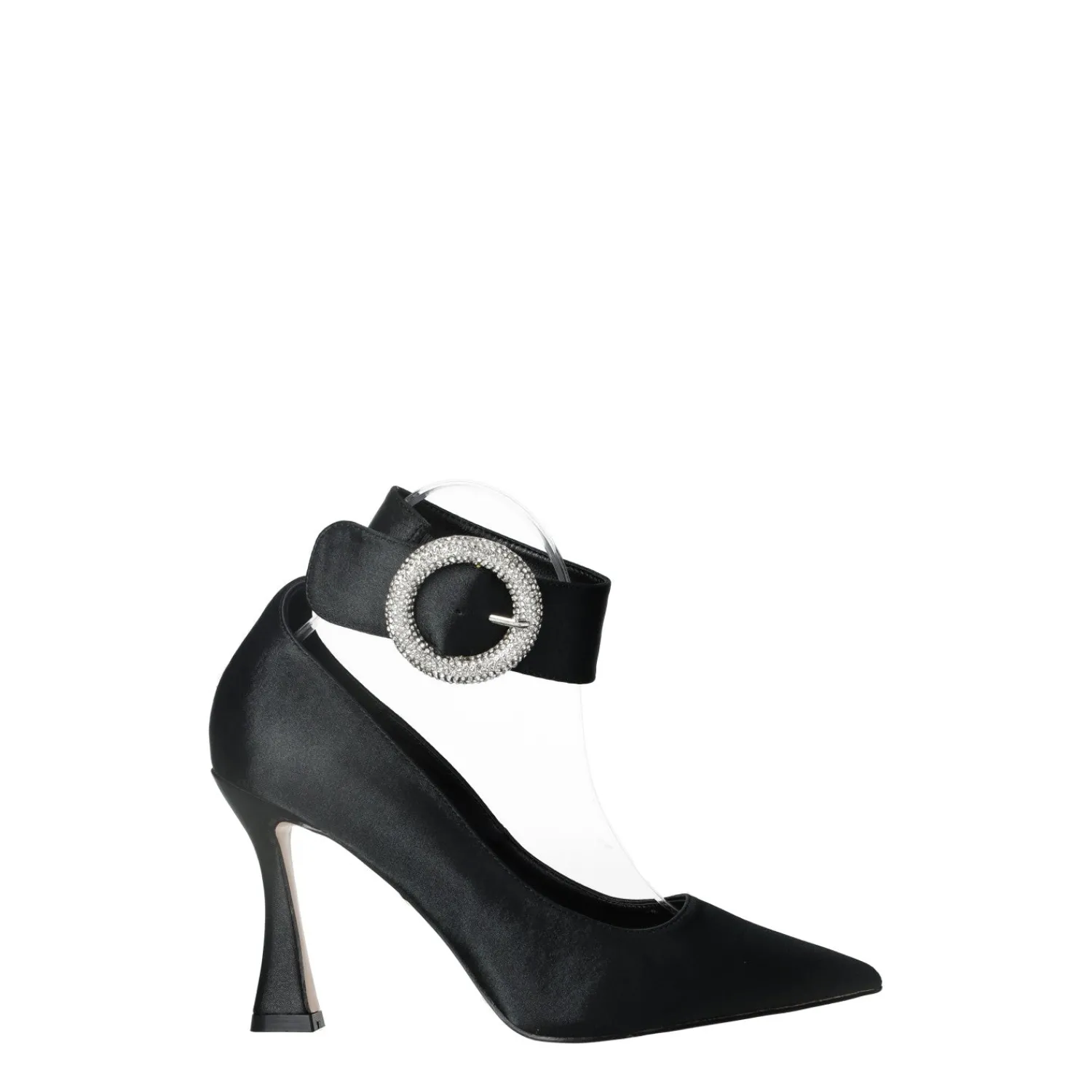 Tata Italia Décolleté con fibbia in giiello.Tacco alto 10cm Nero Outlet