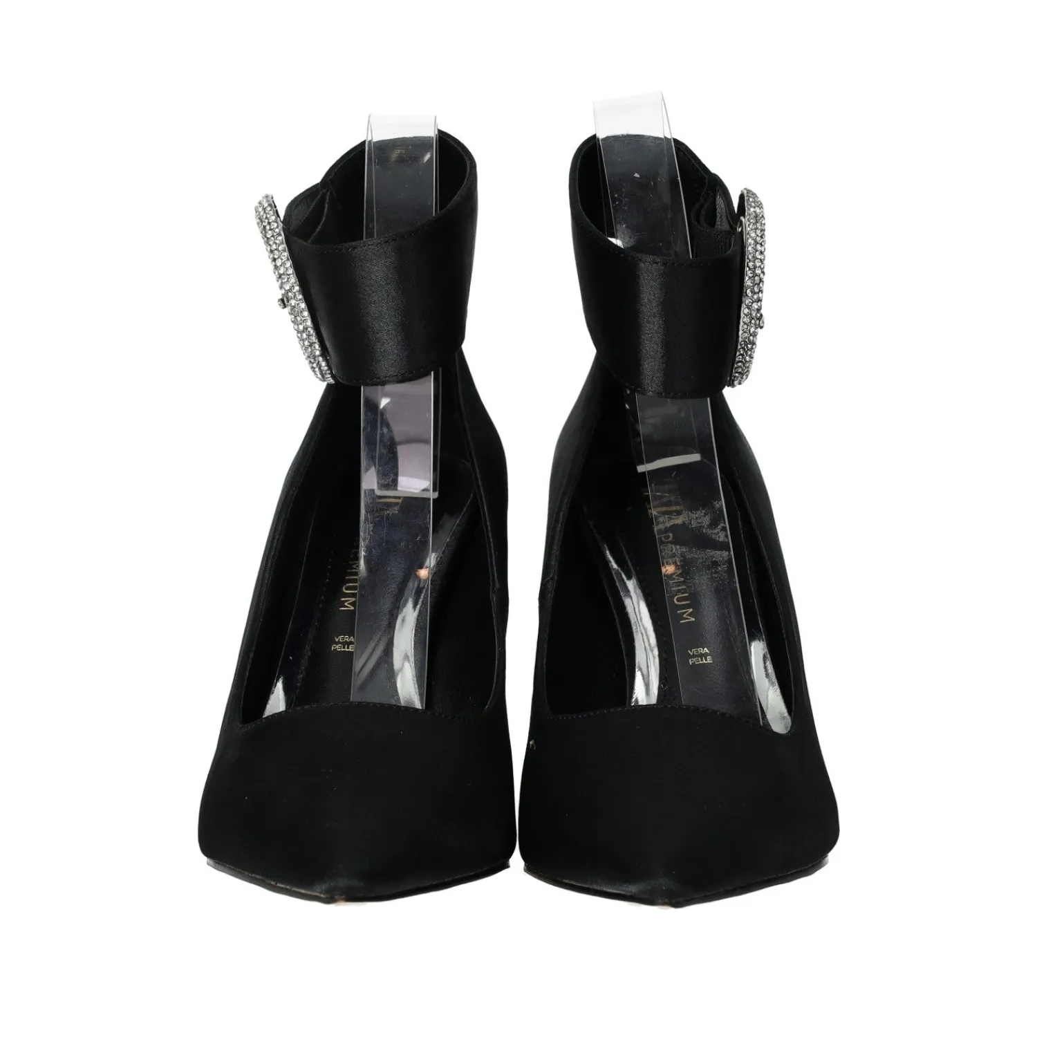 Tata Italia Décolleté con fibbia in giiello.Tacco alto 10cm Nero Outlet