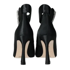 Tata Italia Décolleté con fibbia in giiello.Tacco alto 10cm Nero Outlet