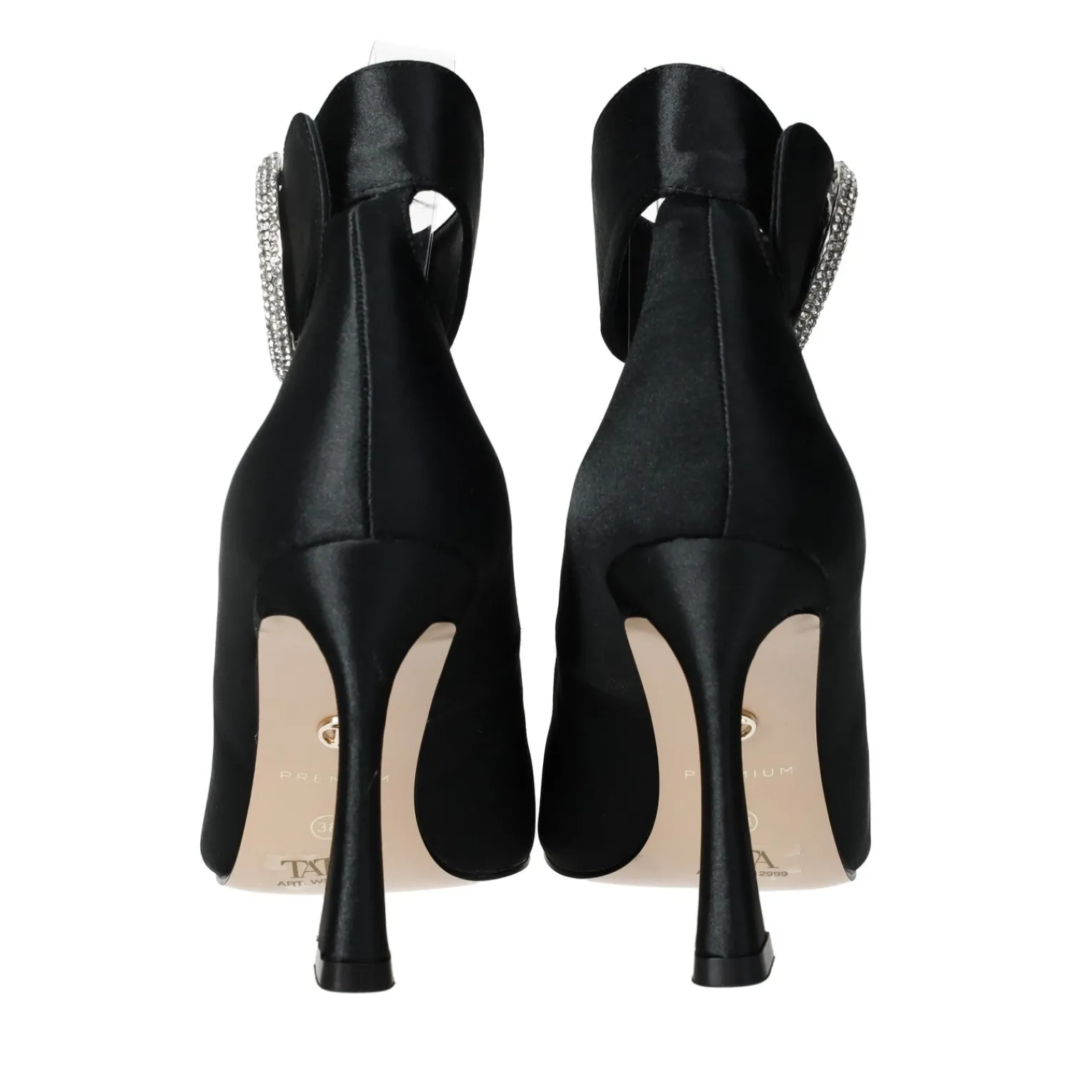 Tata Italia Décolleté con fibbia in giiello.Tacco alto 10cm Nero Outlet