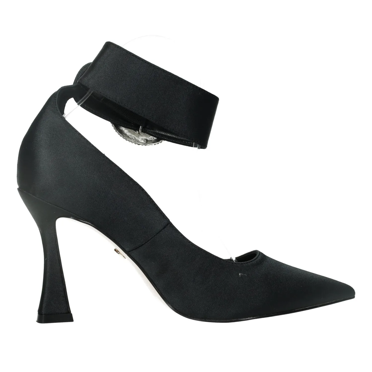 Tata Italia Décolleté con fibbia in giiello.Tacco alto 10cm Nero Outlet