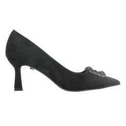 Tata Italia Décolleté con inserto in strass. Tacco alto 8cm Nero Outlet