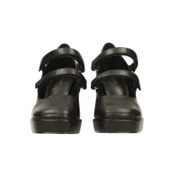 Tata Italia Décolleté con punta squadrata e doppio cinturino. Tacco alto 9cm Nero Sale