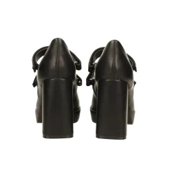 Tata Italia Décolleté con punta squadrata e doppio cinturino. Tacco alto 9cm Nero Sale