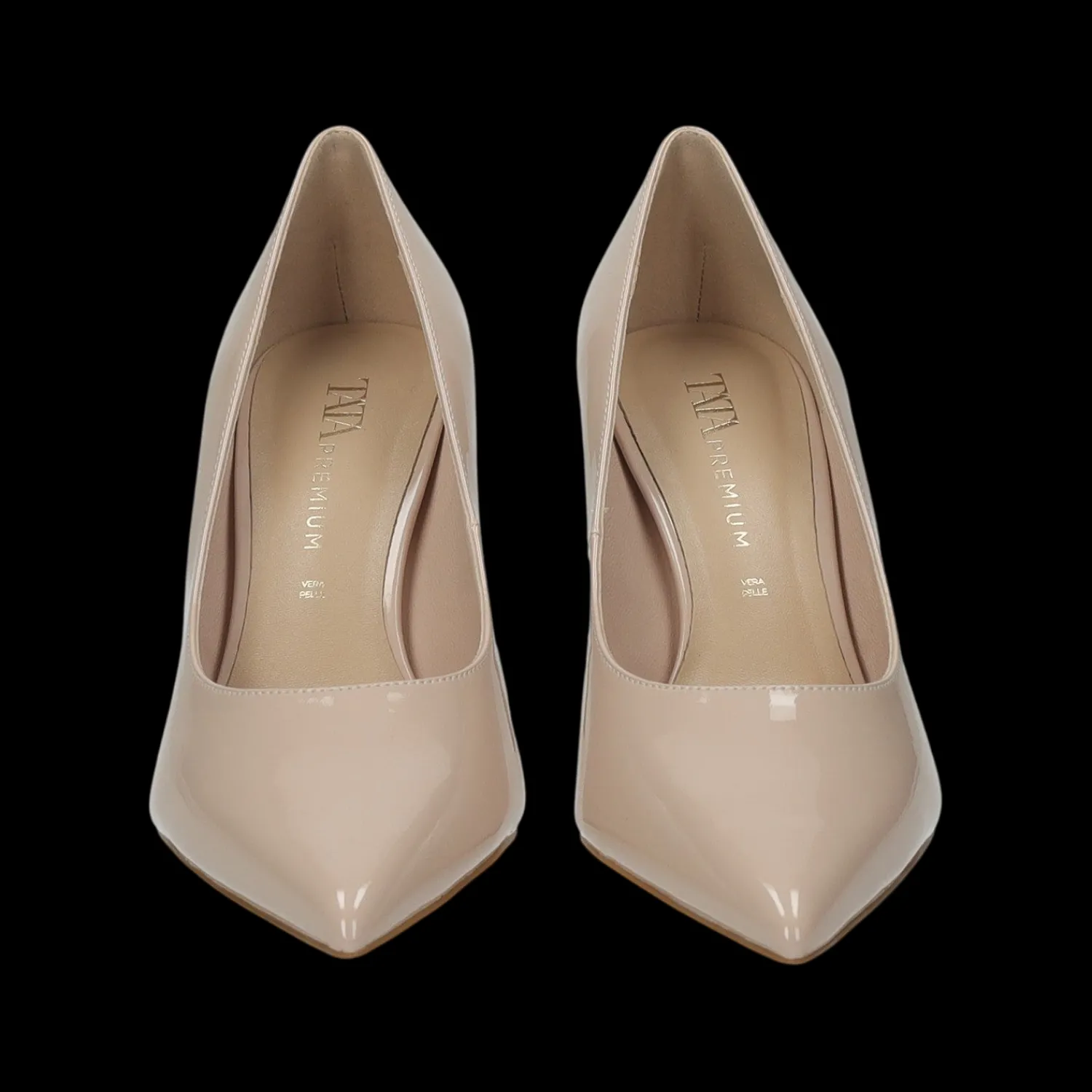 Tata Italia Décolleté con sottopiede in vera pelle.Tacco alto 10cm Nude Sale