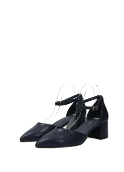 Tata Italia Décolleté donna e blu in PU con tacco medio Clearance