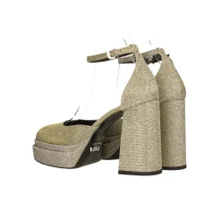 Tata Italia Décolleté glitterate con doppio plateau. Made in Italy. Tacco alto 11cm Outlet