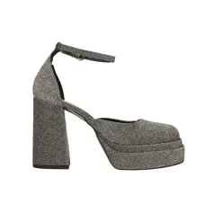 Tata Italia Décolleté glitterate con doppio plateau. Made in Italy. Tacco alto 11cm Outlet