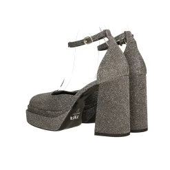 Tata Italia Décolleté glitterate con doppio plateau. Made in Italy. Tacco alto 11cm Outlet