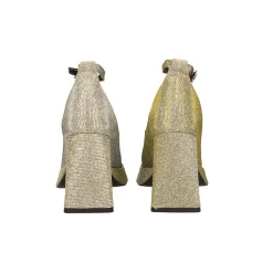 Tata Italia Décolleté glitterate. con punta squadrata e plateau. Made in Italy. Tacco alto 9cm Clearance