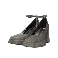 Tata Italia Décolleté glitterate. con punta squadrata e plateau. Made in Italy. Tacco alto 9cm Clearance