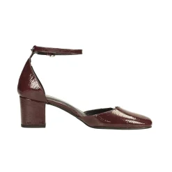 Tata Italia Décolleté in vernice a punta quadrata. Made in Italy. Tacco alto 5.5cm Outlet