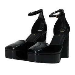 Tata Italia Décolleté in vernice con cinturino. Tacco alto 10.5 cm Nero New