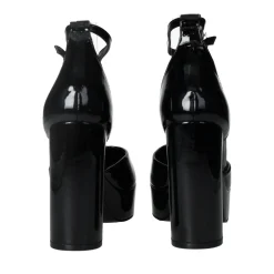 Tata Italia Décolleté in vernice con cinturino. Tacco alto 10.5 cm Nero New