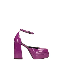 Tata Italia Décolleté in vernice con doppio plateau. Made in Italy. Tacco alto 11cm New