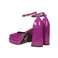 Tata Italia Décolleté in vernice con doppio plateau. Made in Italy. Tacco alto 11cm New