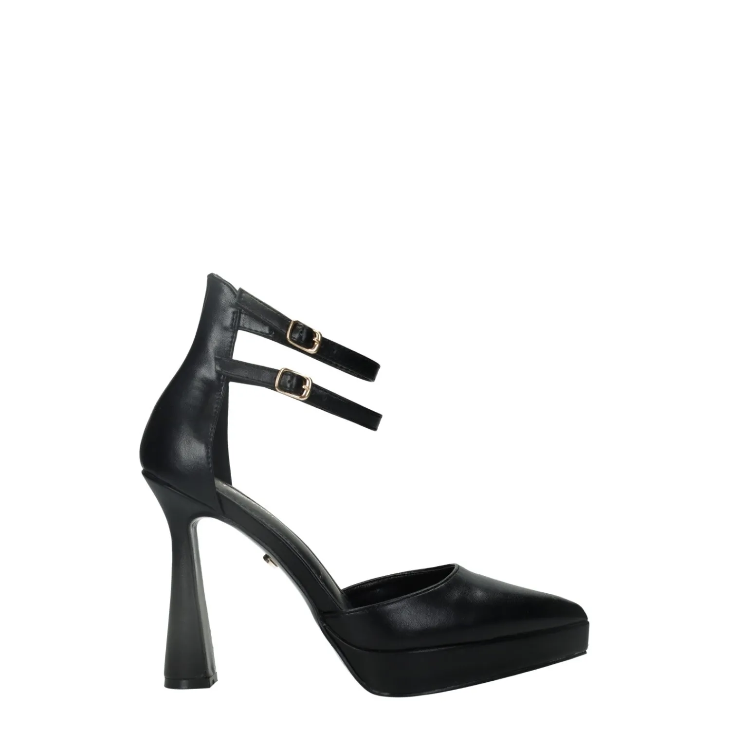 Tata Italia Décolleté platform con doppio cinturino. Tacco alto 12cm Nero Sale