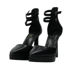 Tata Italia Décolleté platform con doppio cinturino. Tacco alto 12cm Nero Sale