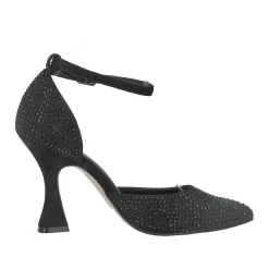 Tata Italia Décolleté ricoperte di strass.Tacco alto 10cm Nero Discount