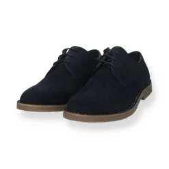 Tata Italia Derby in vero tessuto scamosciato Blu Outlet