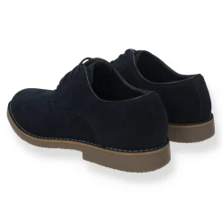 Tata Italia Derby in vero tessuto scamosciato Blu Outlet