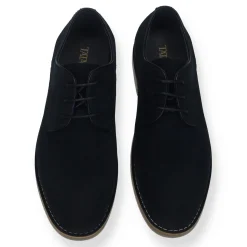 Tata Italia Derby in vero tessuto scamosciato Blu Outlet