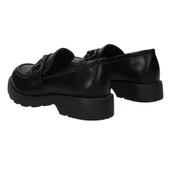 Tata Italia Mocassini con fibbia. Tacco alto 3cm Nero Outlet