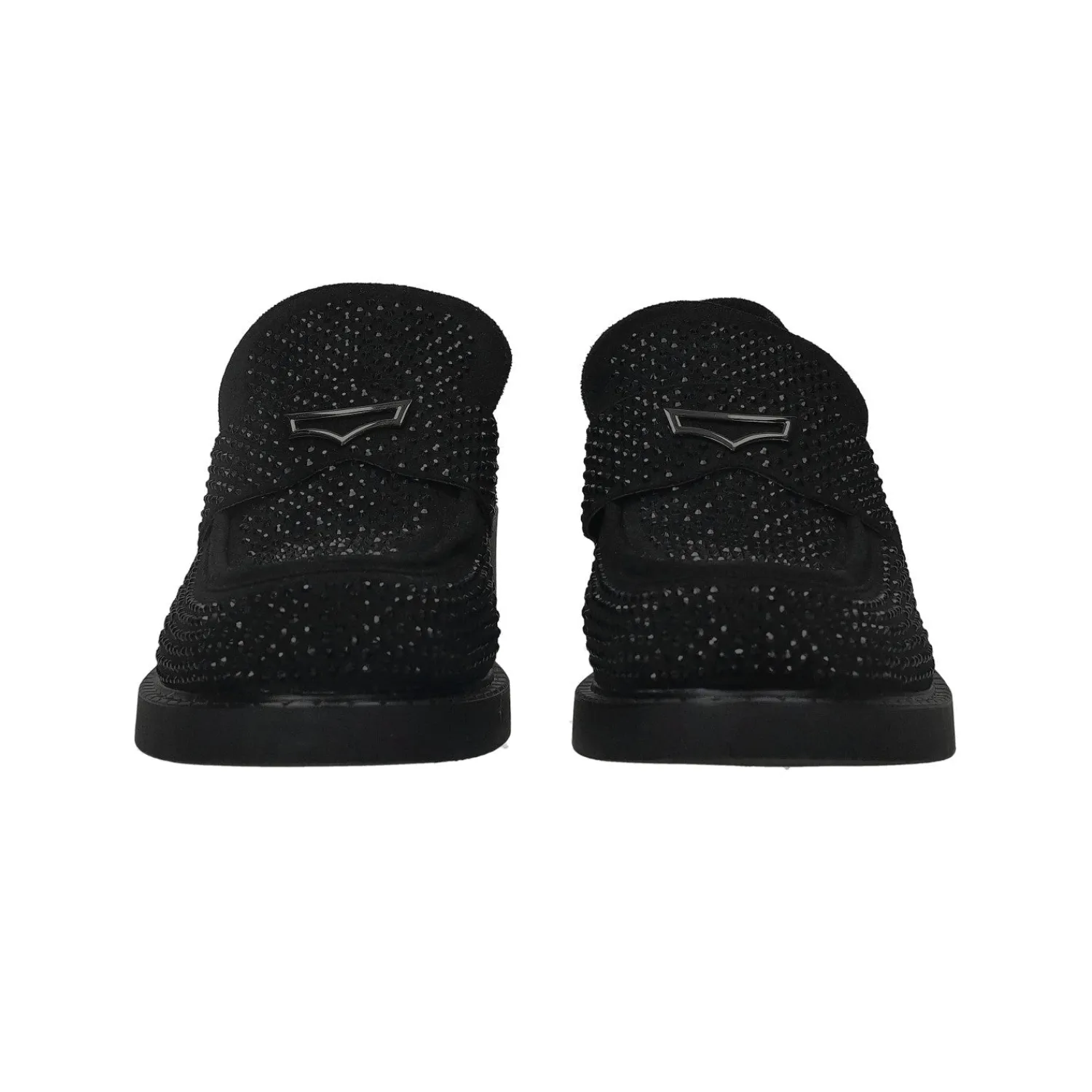 Tata Italia Mocassini con strass.Tacco alto 4cm Nero Discount