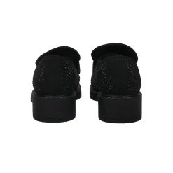 Tata Italia Mocassini con strass.Tacco alto 4cm Nero Discount