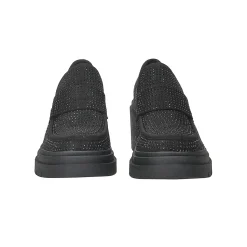Tata Italia Mocassini con strass.Tacco alto 6cm Nero