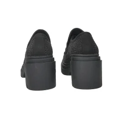 Tata Italia Mocassini con strass.Tacco alto 6cm Nero