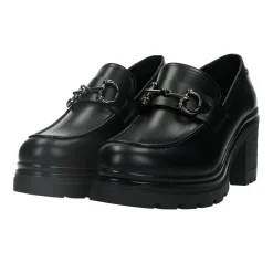 Tata Italia Mocassini donna con morsetto. Tacco alto 6 cm Nero Hot