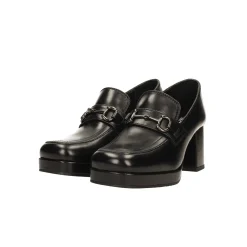 Tata Italia Pumps mocassino in vera pelle. Tacco alto 7cm Outlet